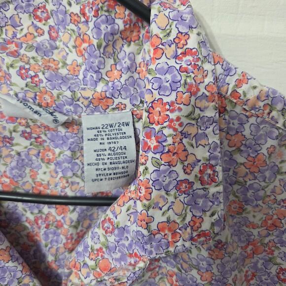 Vintage woman's button down shirt by Bobbie Brooks. Woman's size 2 XL/3 XL - Picture 2 of 8